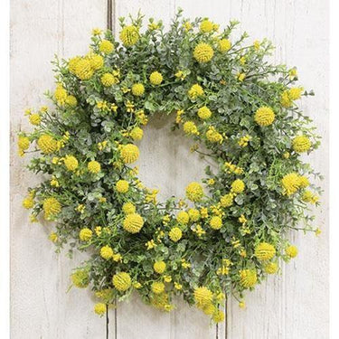 Garden Bliss Wreath, Yellow - The Fox Decor